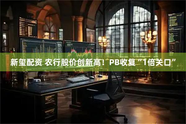 新玺配资 农行股价创新高！PB收复“1倍关口”