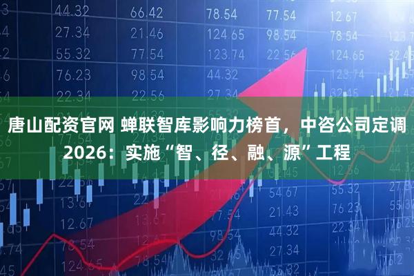 唐山配资官网 蝉联智库影响力榜首，中咨公司定调2026：实施“智、径、融、源”工程